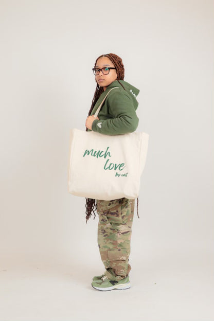 Much Love Extra Large Tote Bag